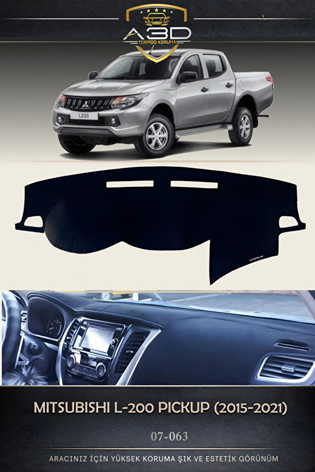 Mitsubishi L-200 Pickup (2015-2021) Front Torpedo Protection Protective Case Carpet Cover Accessories