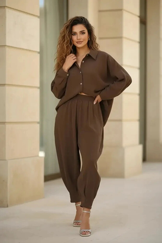 Women's Elastic Waist Slouchy Modal Set