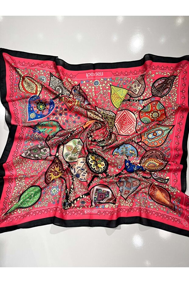 Silk Cotton Scarf Mixed Pattern - 8