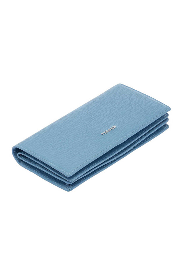 Blue Genuine Leather Women's Wallet - S1Cb00005685-C43