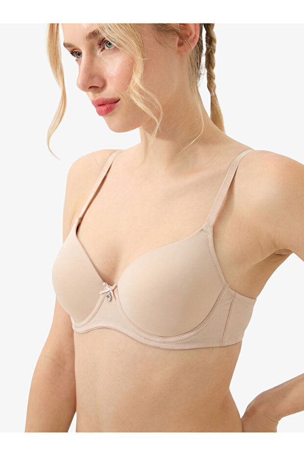 Sutien push-up căptușit Essential 3004 - piele - 1