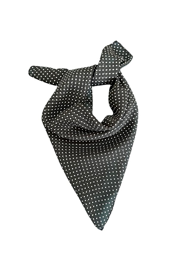 Black Polka Dot Scarf