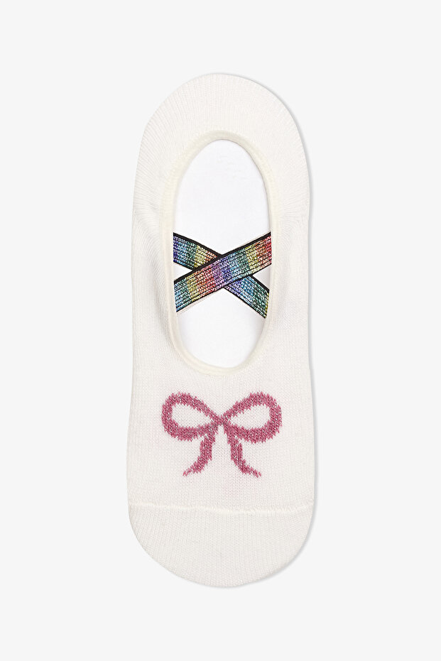 Girl's Ribbon Ballerina Socks