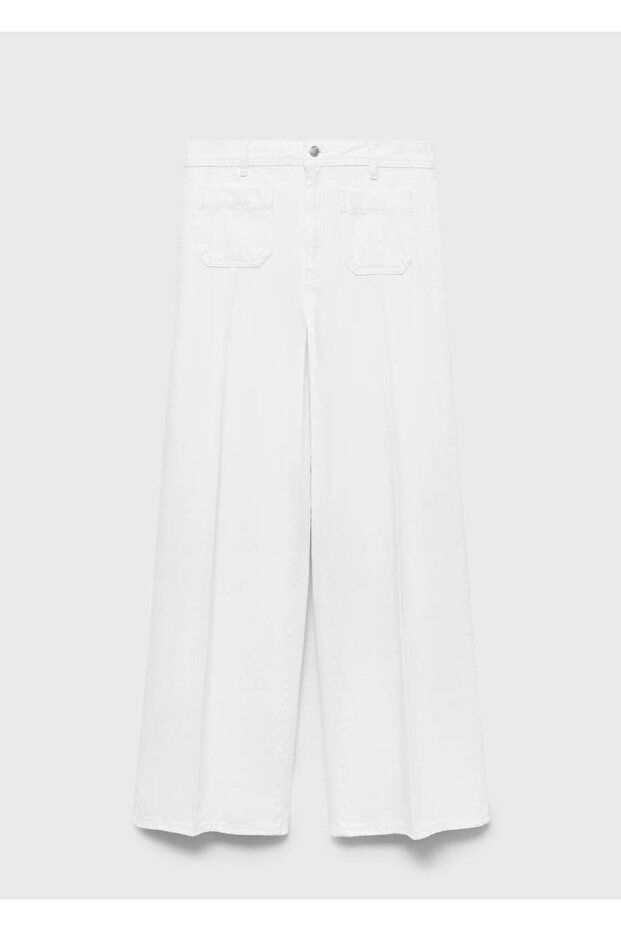 Geknöpfte Wideleg-Jeans - 3