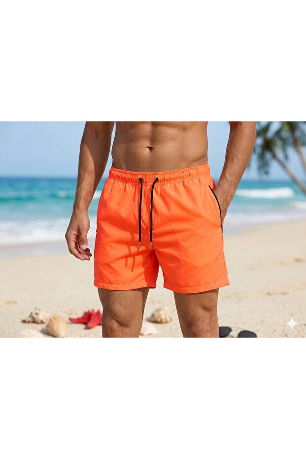 Sea Shorts with Lining That Drys Quickly in the Sun and Has Zippered Pockets