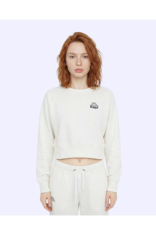 Logo Cindyna Women's Ecru Regular Sweatshirt