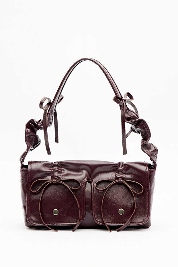 Ruby Pocket Bag Burgundy - 4
