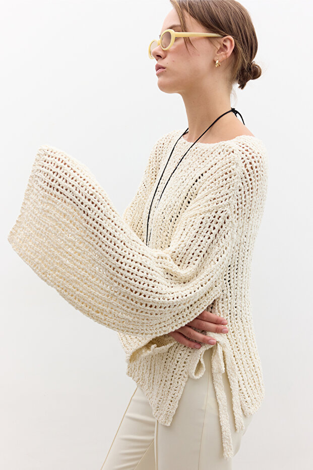 FILZSTRICKPULLOVER VANILLE - 5
