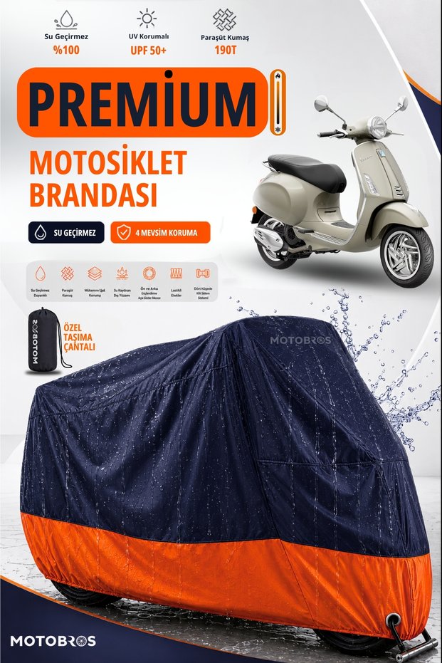 Motorcycle Tarpaulin Vespa Primavera Motor Tarpaulin Motor Cover Waterproof Parachute Fabric Uv Protected Premium