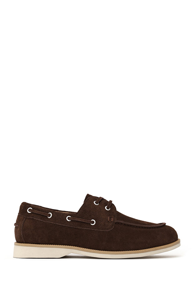 Men's Brown Lace-Up Suede Leather Casual Shoes 26Sfd691910