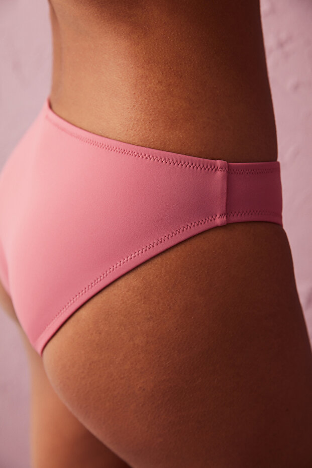 Dried Rose Basic Slip Bikini Bottom - 3
