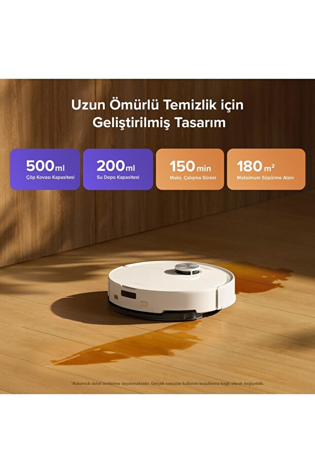 Halı Tanıma Mop Kaldırma Özellikli 10.000Pa Yüksek Emiş Güçlü Robot Süpürge - 5