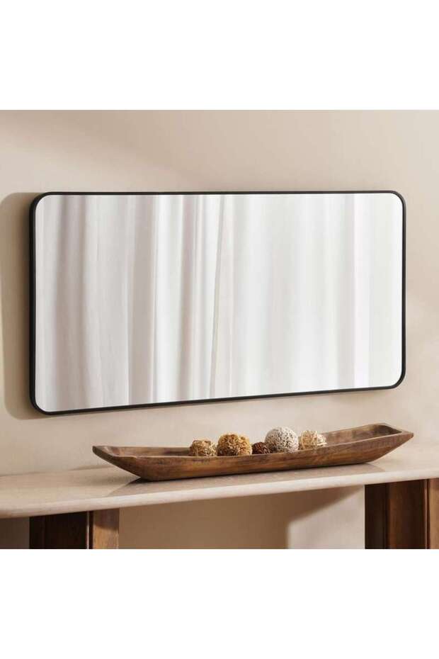 Ashton Rectangle Wall Mirror 60x120cm - Black