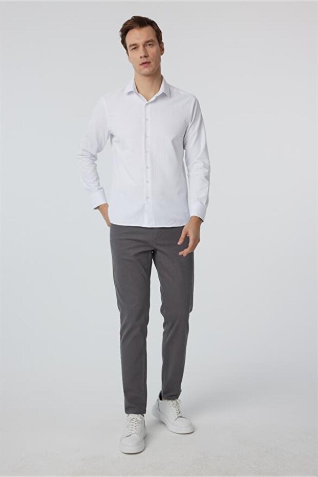 Angular Cuff Slim Dobby Shirt - 3