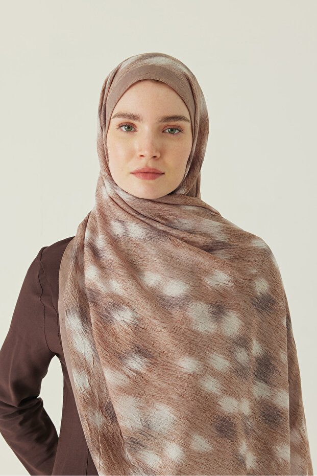 Ceylan Desen Bamboo Shawl Beige