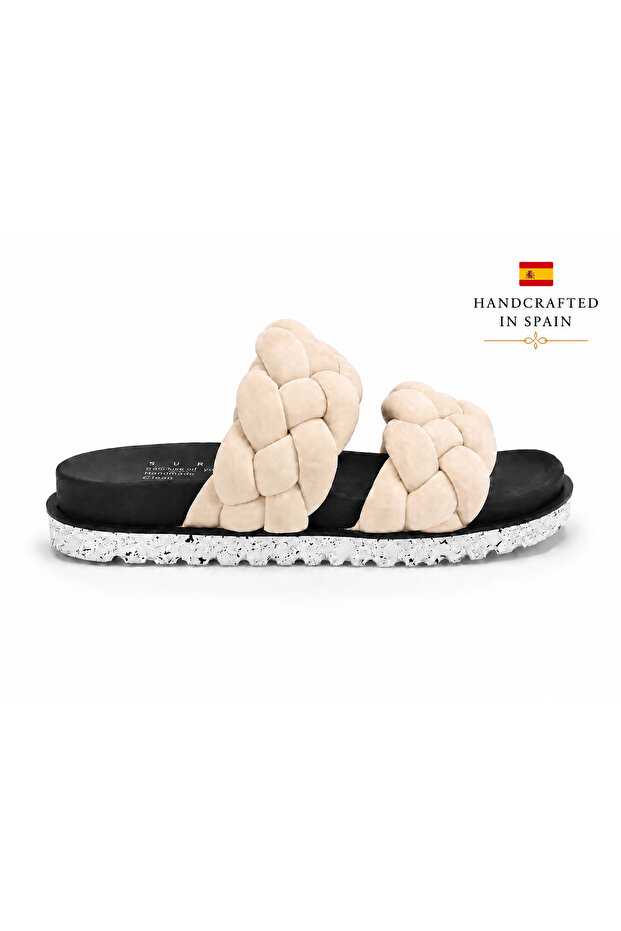 Surface Gro Beige Spain Made Premium Women's Slippers (Handmade in Spain)