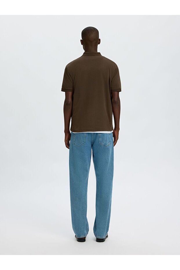 Polohemd aus Strick Zipper - 3