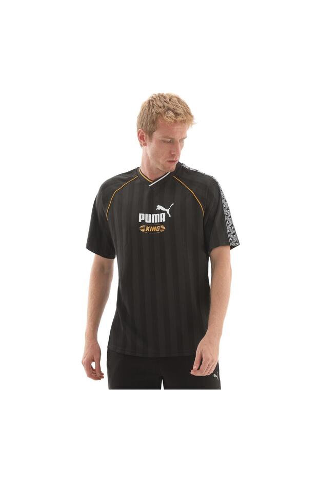 632563-01 Kıng Relaxed Football Jersey T-Shirt Black