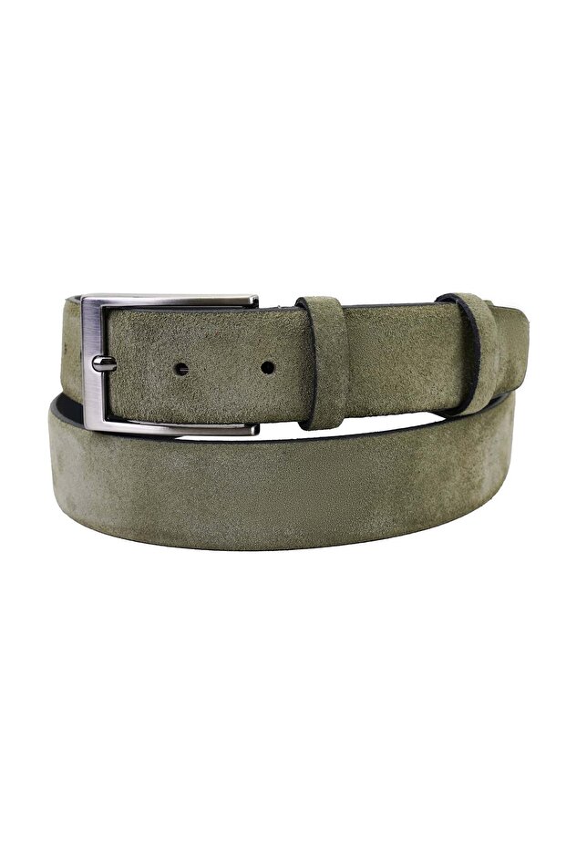 Keanu Green Men's Sports Leather Belt
