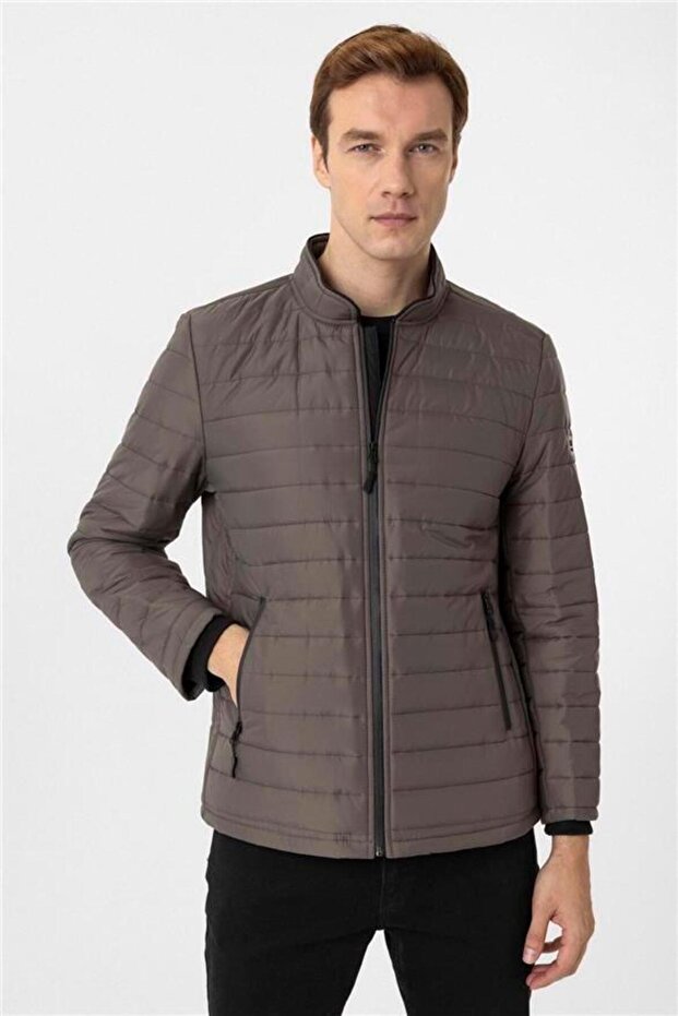 Haki Slim Kapitone Mont - 4