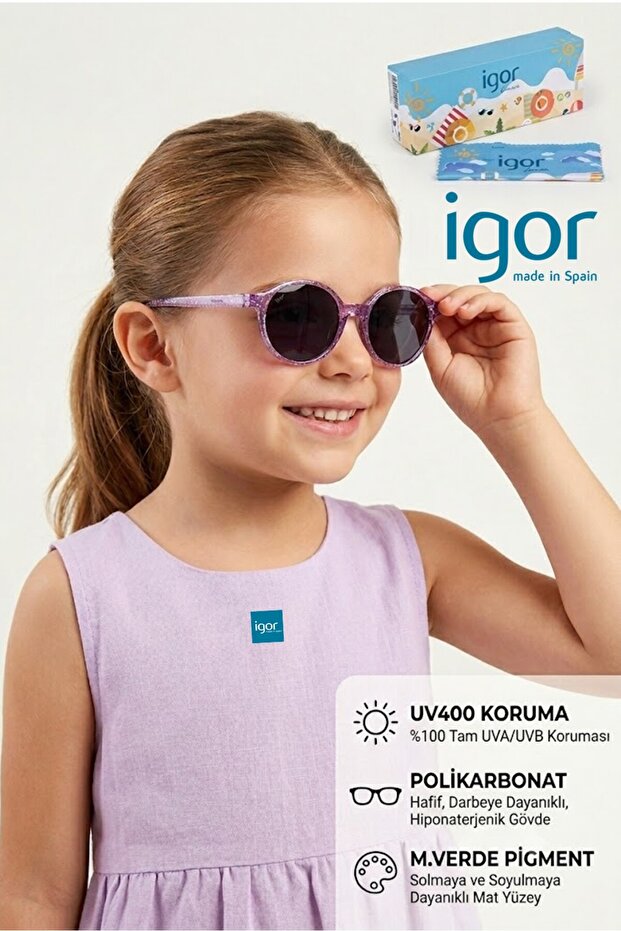 Children's Sunglasses Uv Protected Tr273 Pendy Lila-Silvery