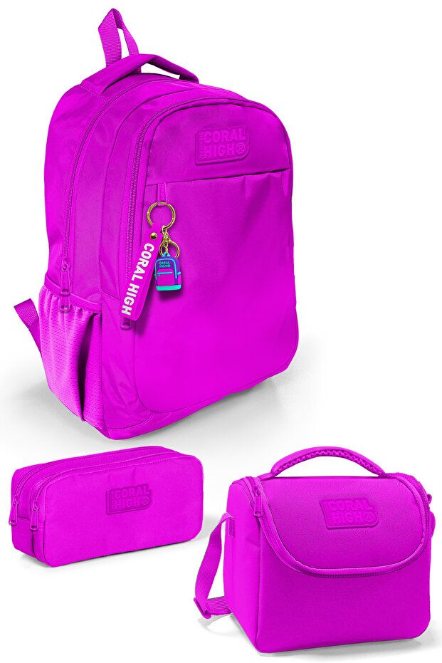 Kids Pink 3-Piece School Bag Set GOSET0114396