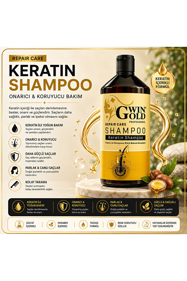 KERATİN ŞAMPUAN 1000 ML PLUS+
