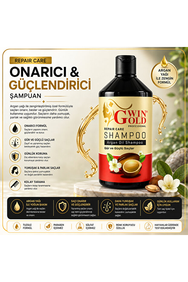 ARGAN ŞAMPUAN 1000 ML PLUS+