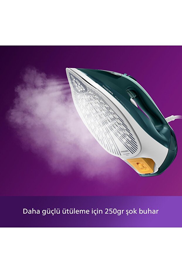 7000 Serisi HV Buharlı Ütü, 2800W, Kompakt ve Katlanabilir, 250 g Şok Buhar, DST7031/70 - 5