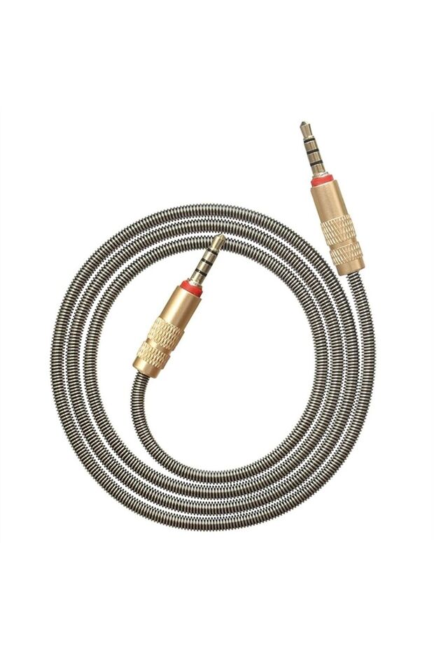 1m 3.5mm Audio Cable Stereo Cable Portable 3.5mm 4 Pole 3.5 To 3.5 AUX Car AUX Cable Audio Adapter C