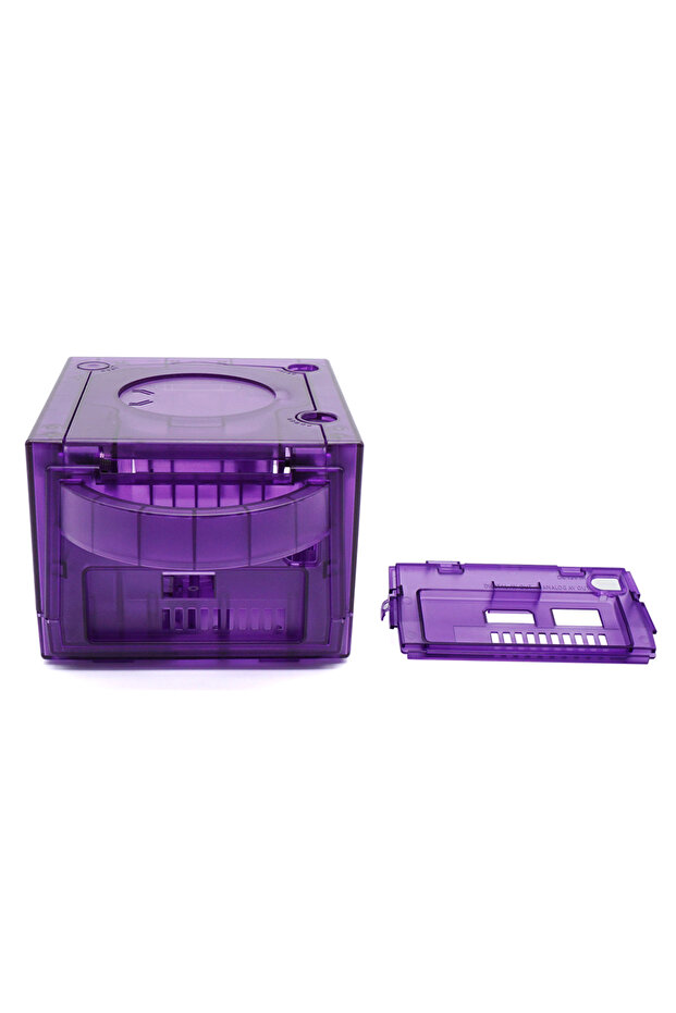 غلاف بديل شفاف لجهاز Gamecube NGC GC Game Co من Bitfunx، TRN PU، NGC SHELL TRN PU، لجهاز Gamecube NGC