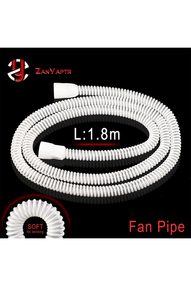 1.8M Soft Anti-Fold 15MM CPAP Fan Pipe For Brushless Centrifugal Blower DC WS7040 7040 Fan For Vz...