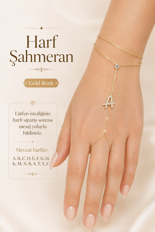 Zircon Stone Letter Shahmeran Bracelet