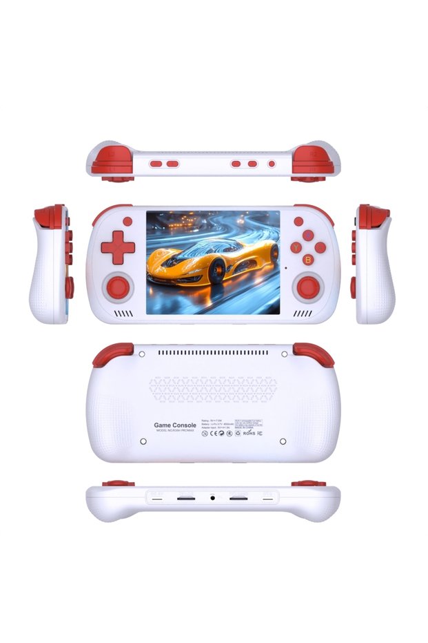 64G White BOYHOM R36H PRO Retro Handheld Video Game Console Linux System 4.2 Inch IPS Screen R36HPRO