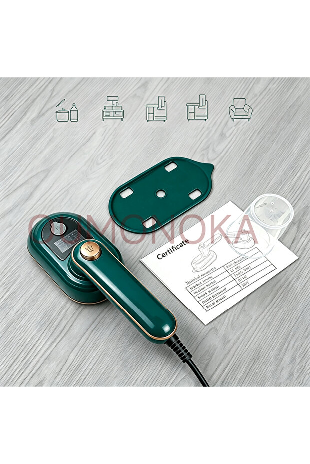 EU Aura Mist Green Handheld Vertical Steam Iron Clothing Plate Makeup Iron for Clothes Voor Mini Iro