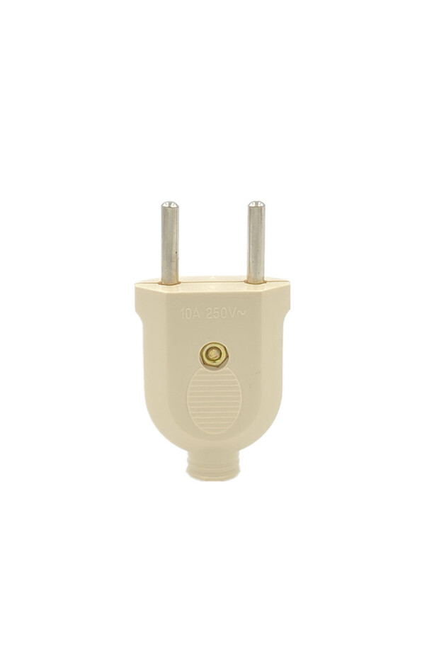 1PC Male 1pc EU European 2 Pin AC Electric Power Male Plug Female Socket Outlet Adaptor Adapter Wire