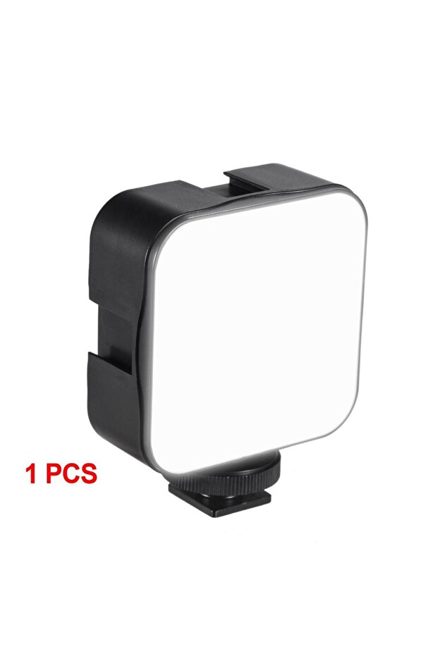 1pc Portable 5W Mini LED Video Light Photography 6500K Fill-in Lamp Dimmable Hot Shoe Mount Adapter