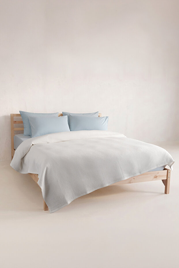 Brine Single Bed 100% Cotton Pique - White