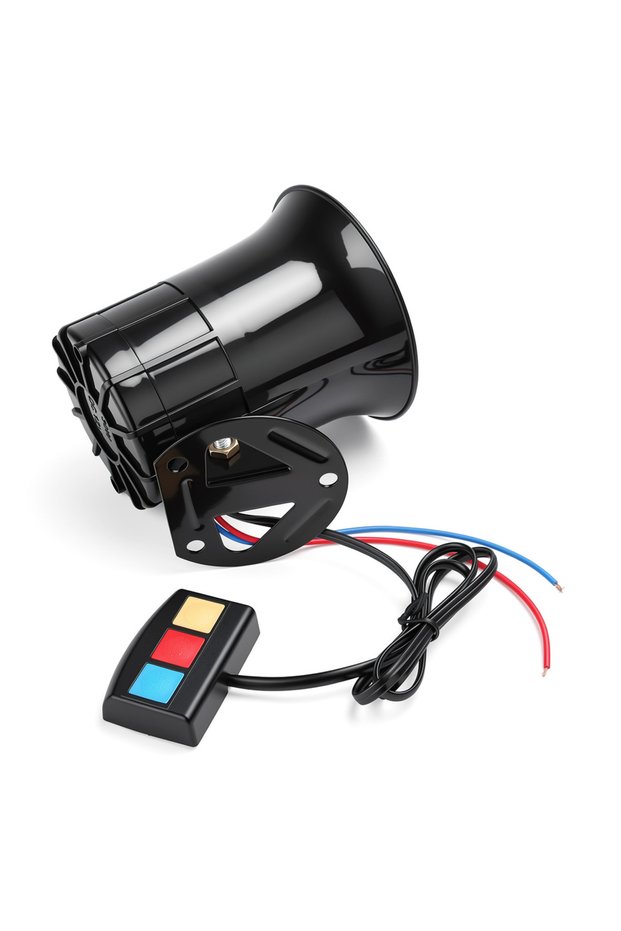 AD 12V Car Speaker Alarm Horn Tone Sound Car Siren Automobile Siren Horn 60W Mic PA Speaker Syste...