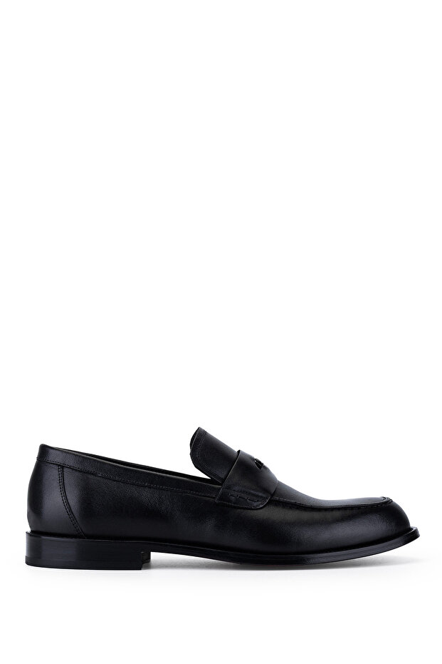 Men's Genuine Leather Black Analin Classic Shoes