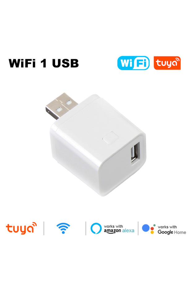 محول طاقة USB صغير ذكي يعمل بتقنية واي فاي مع تويا، متوافق مع USB واحد أو 1/2/3 منافذ USB، محول طاقة صغير 5 فولت مع التحكم الصوتي