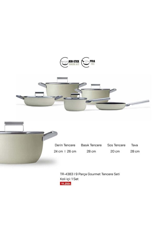 9 Piece Gourmet Luxury Cast Iron Cookware Set