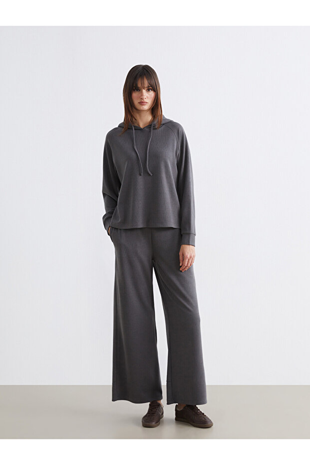 Two Mt Shop Quality Soulife Gray Plain Loose & Baggy Women's Sweatpants
