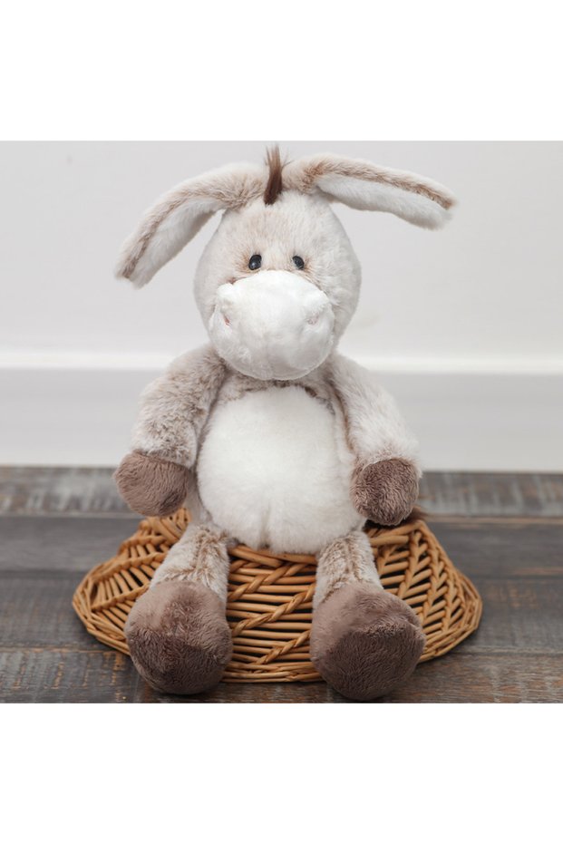 32cm Chocolate Color 32cm Soft Plush Donkey Toys–Cuddly Donkeys for Boys, Girls & Babies–Fluffy Stuf