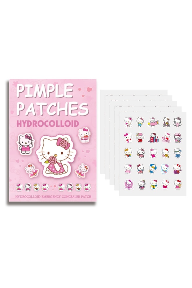 125pcs MULTI Sanrio Hello Kitty Acne patches, Cartoon acne patches, Acne cover-up stickers, Cute co