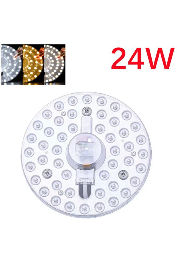 24W Tricolor dimming White/Tricolor Dimming AC220V LED Ring PANEL Circle Light 36W 24W 18W 12W Col