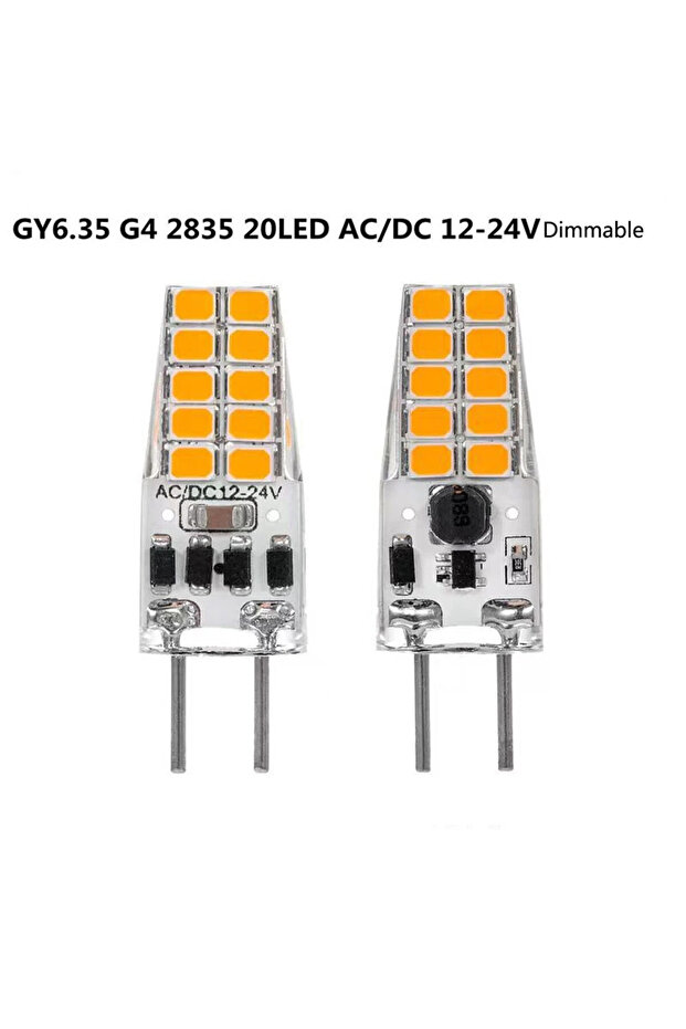 Yes Cold White 2pcs/lot GY6.35 Dimmable SMD2835 20 LED Bulb AC/DC12-24V LED Light Replace Traditiona