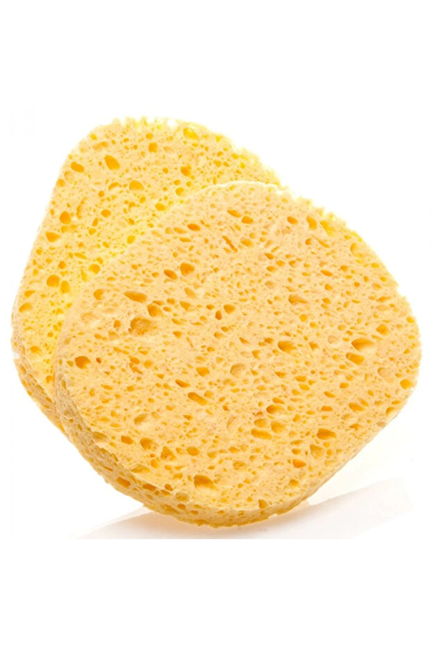 2 Pack Yellow Faced Makeup Removal Sponge