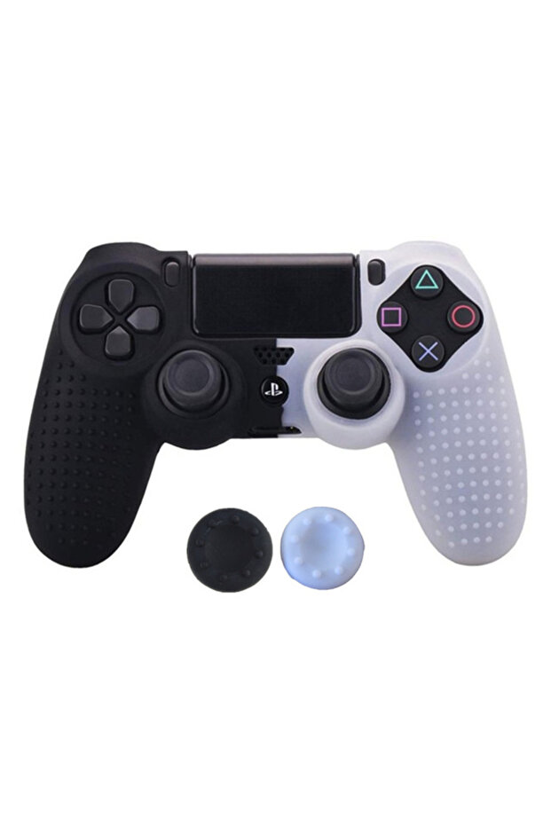 01 غطاء حماية غير قابل للانزلاق، غطاء ناعم من السيليكون لجهاز PS4 C...