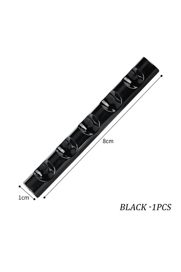 Black 5 Grids Acrylic Clear Nail Brush Shelf Portable Mini crystal Painting Pen Rest Holder Stand Co